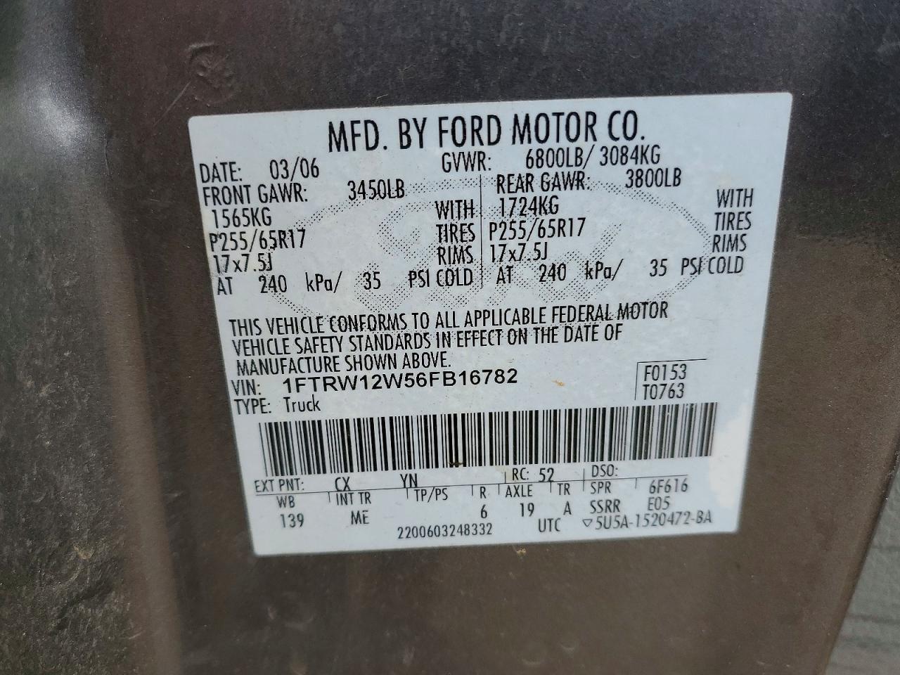 2006 FORD F-150