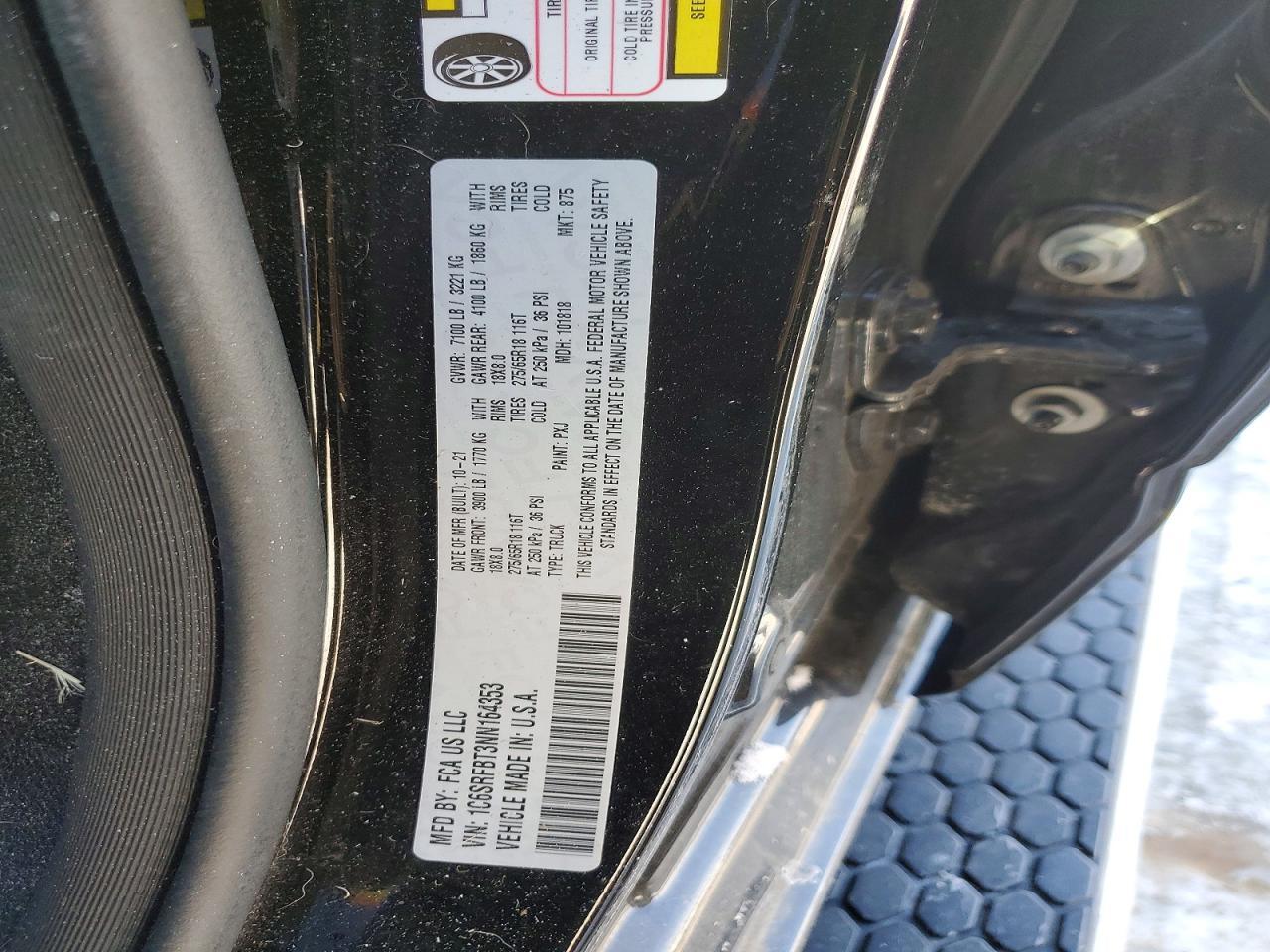 2022 RAM 1500
