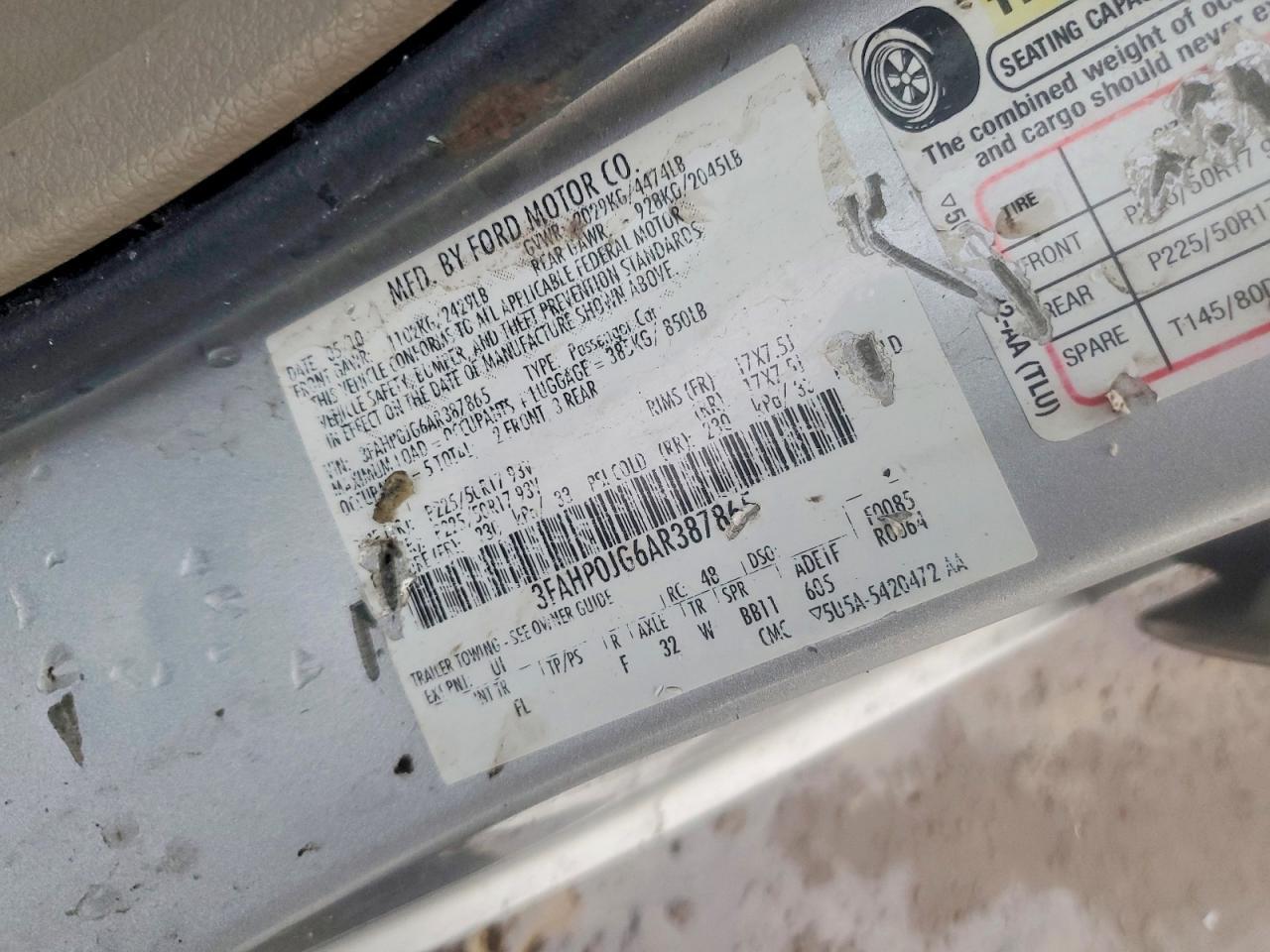 2010 FORD FUSION