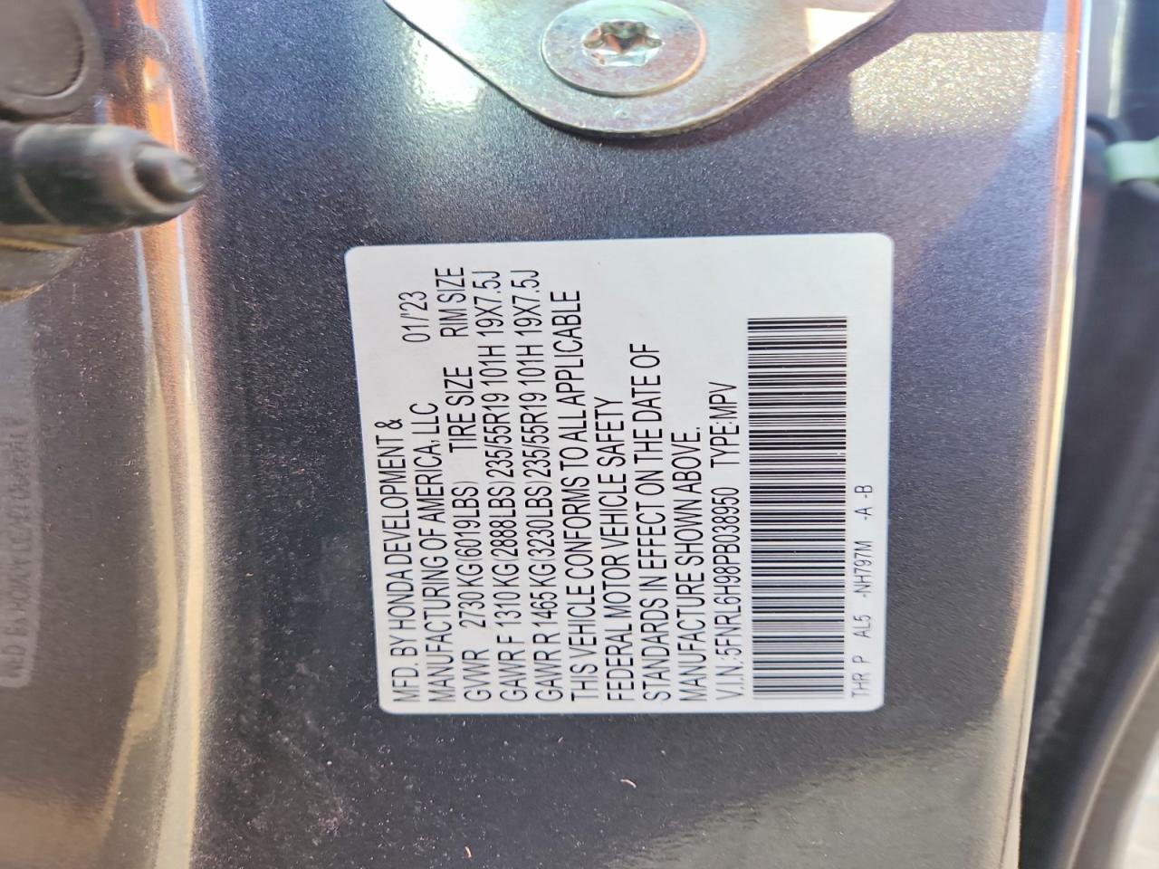 2023 HONDA ODYSSEY