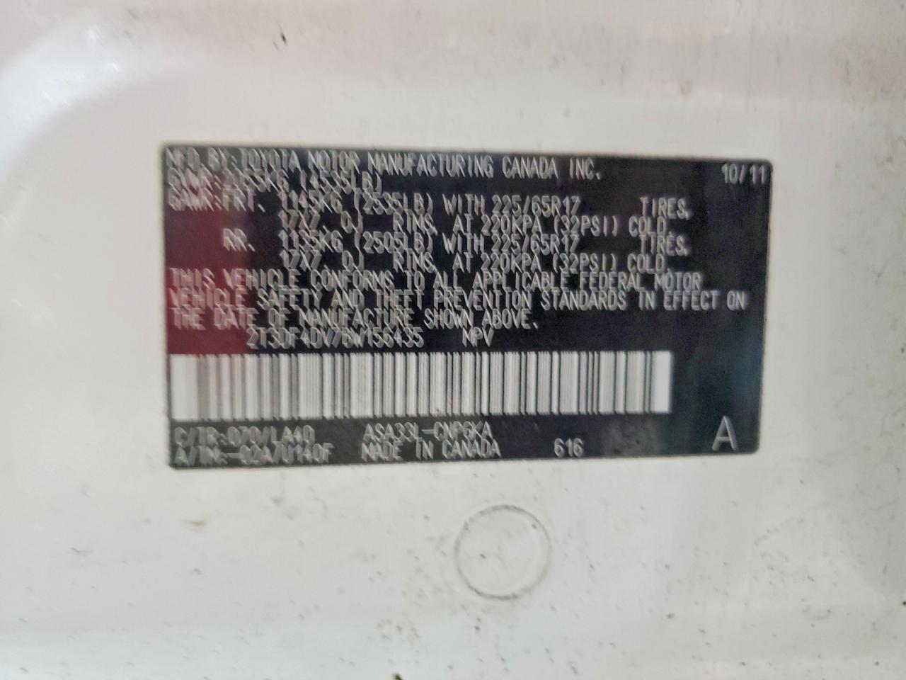 2011 TOYOTA RAV4