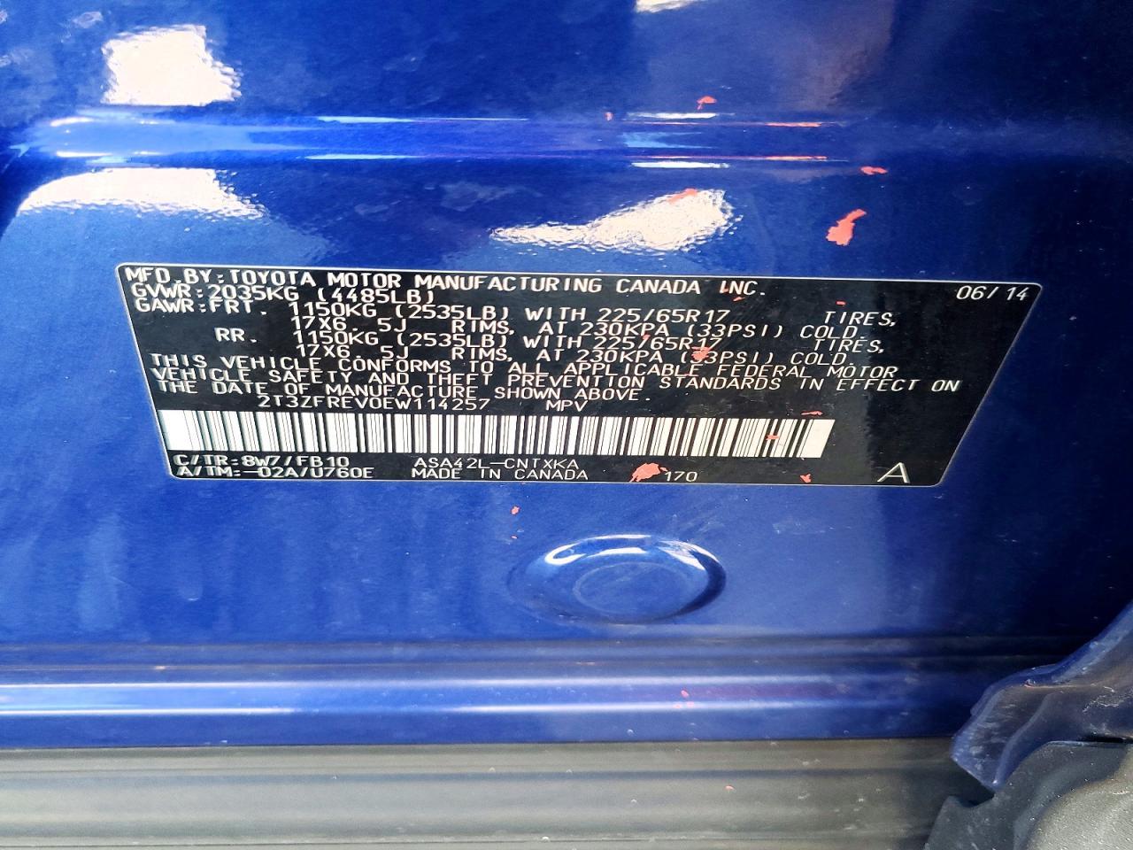 2014 TOYOTA RAV4
