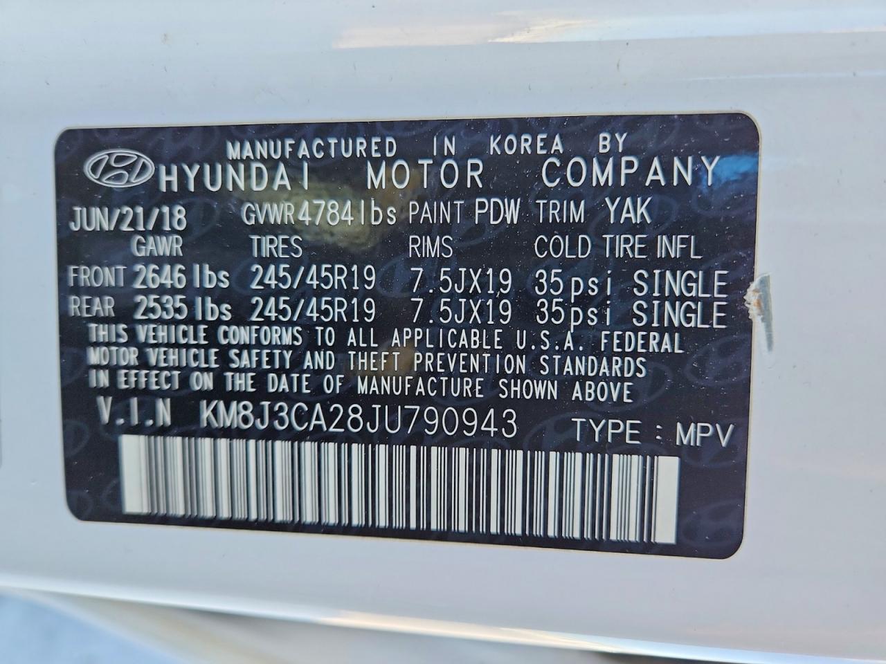 2018 HYUNDAI TUCSON