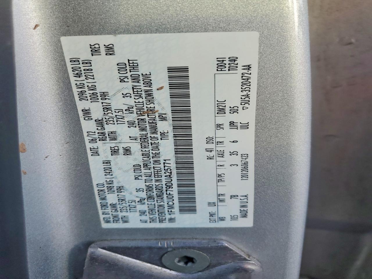 2013 FORD ESCAPE