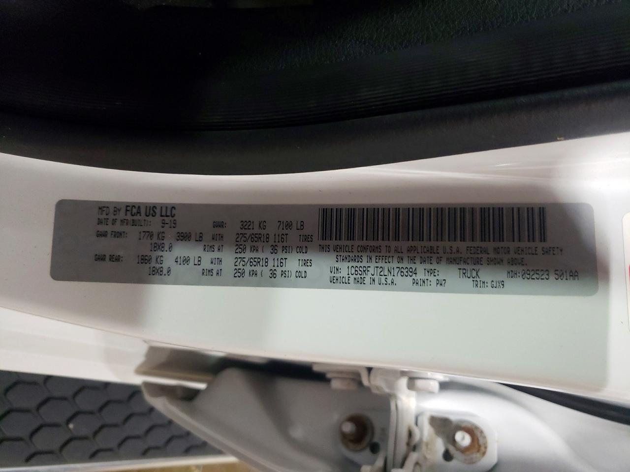 2020 RAM 1500