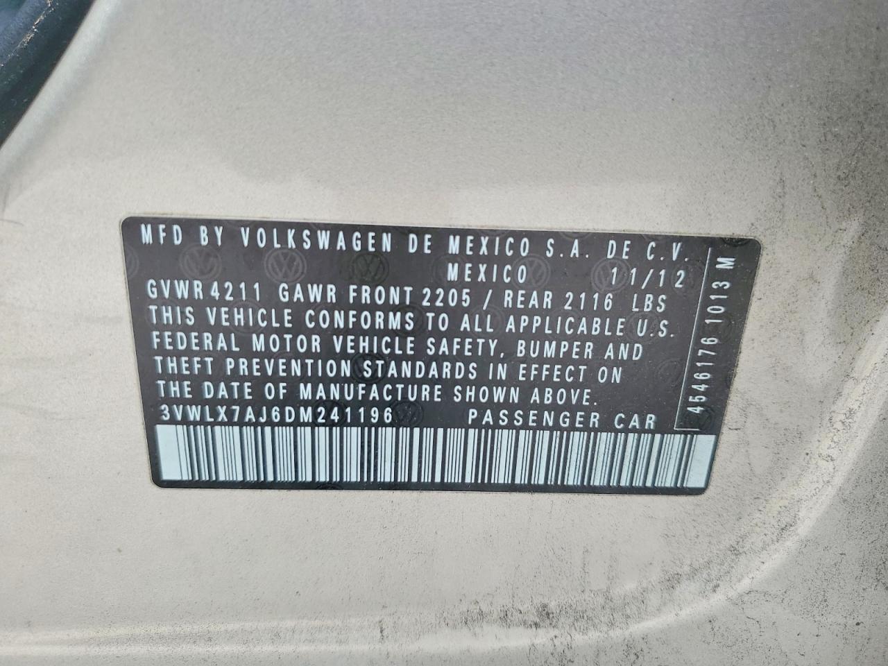 2013 VOLKSWAGEN JETTA