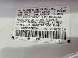 2007 HONDA ACCORD