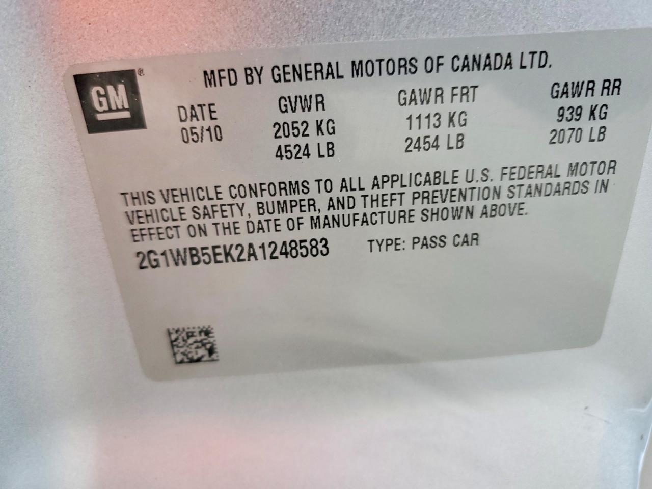 2010 CHEVROLET IMPALA