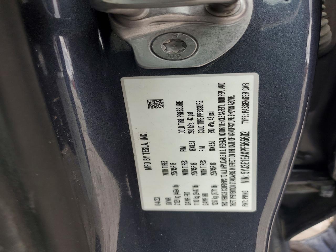 2023 TESLA MODEL 3