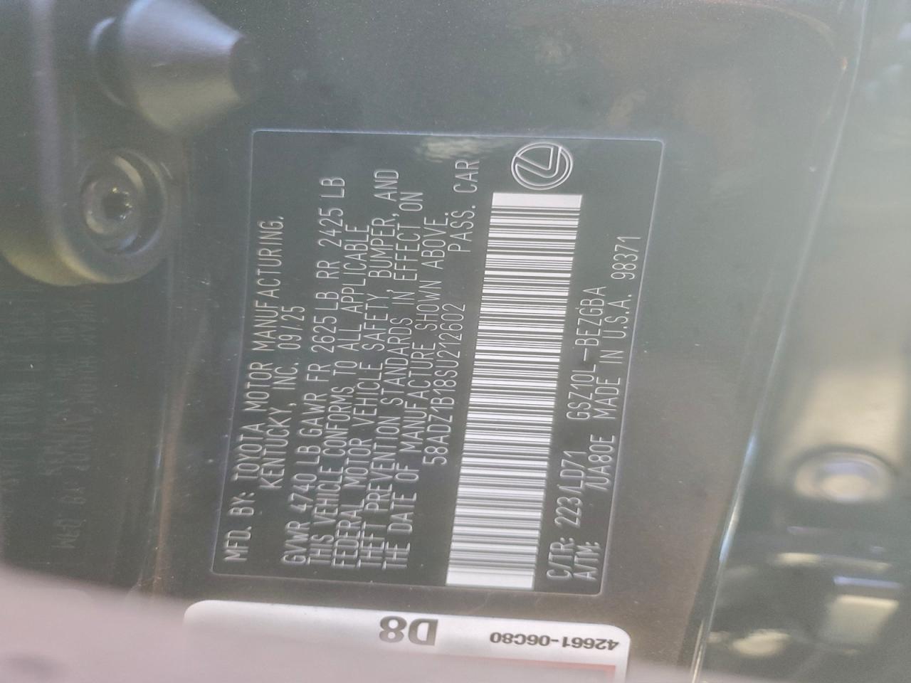 2025 LEXUS ES 350