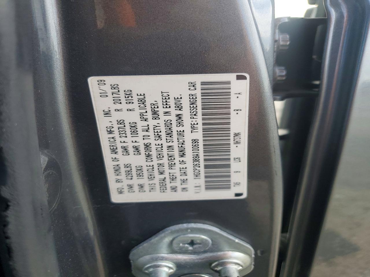 2009 HONDA ACCORD