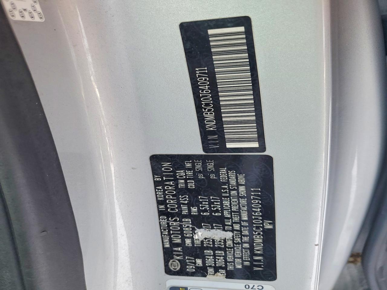 2018 KIA SEDONA