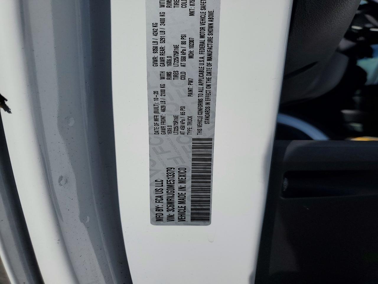 2021 RAM Promaster Cargo Van