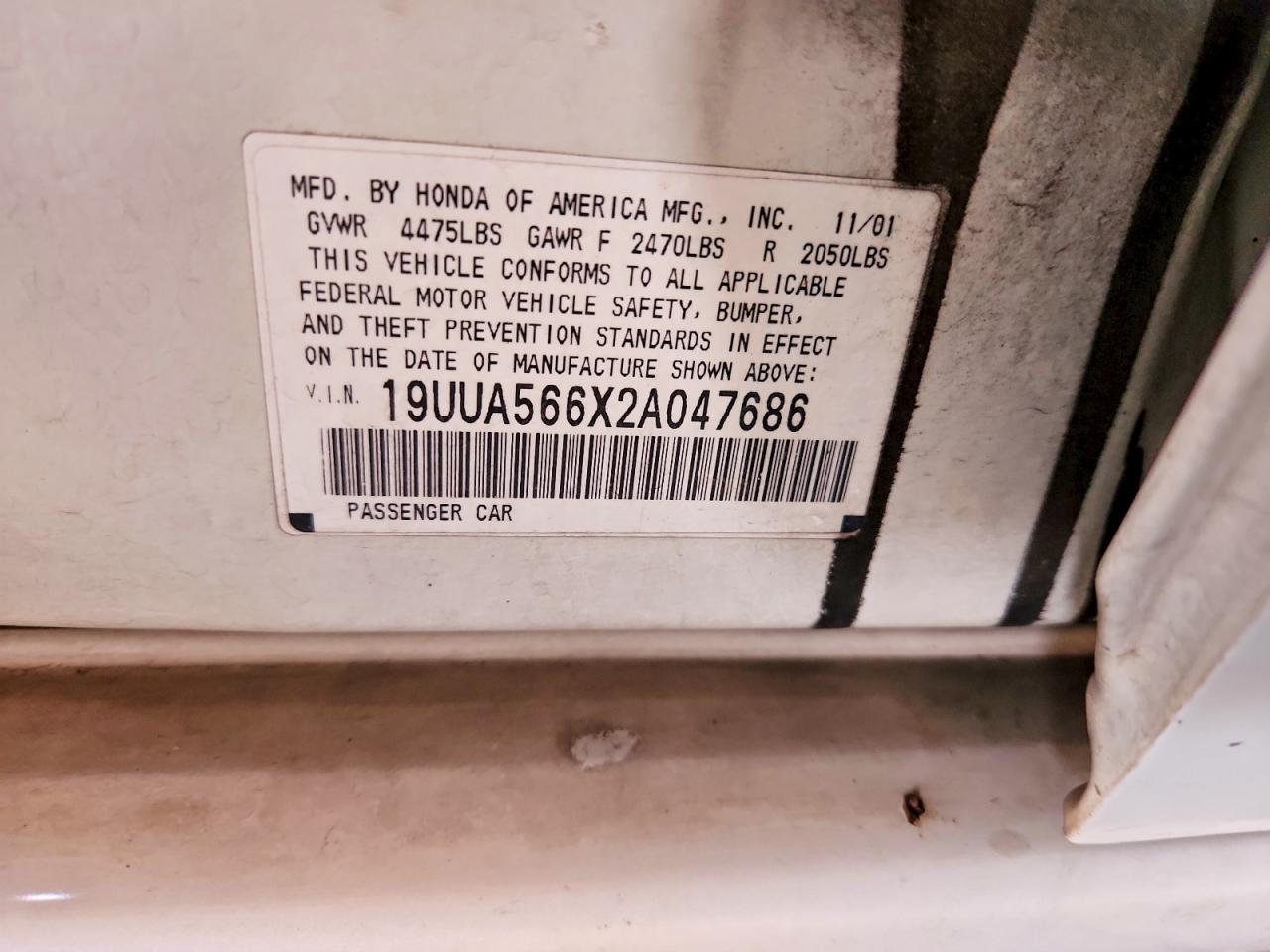 2002 ACURA TL