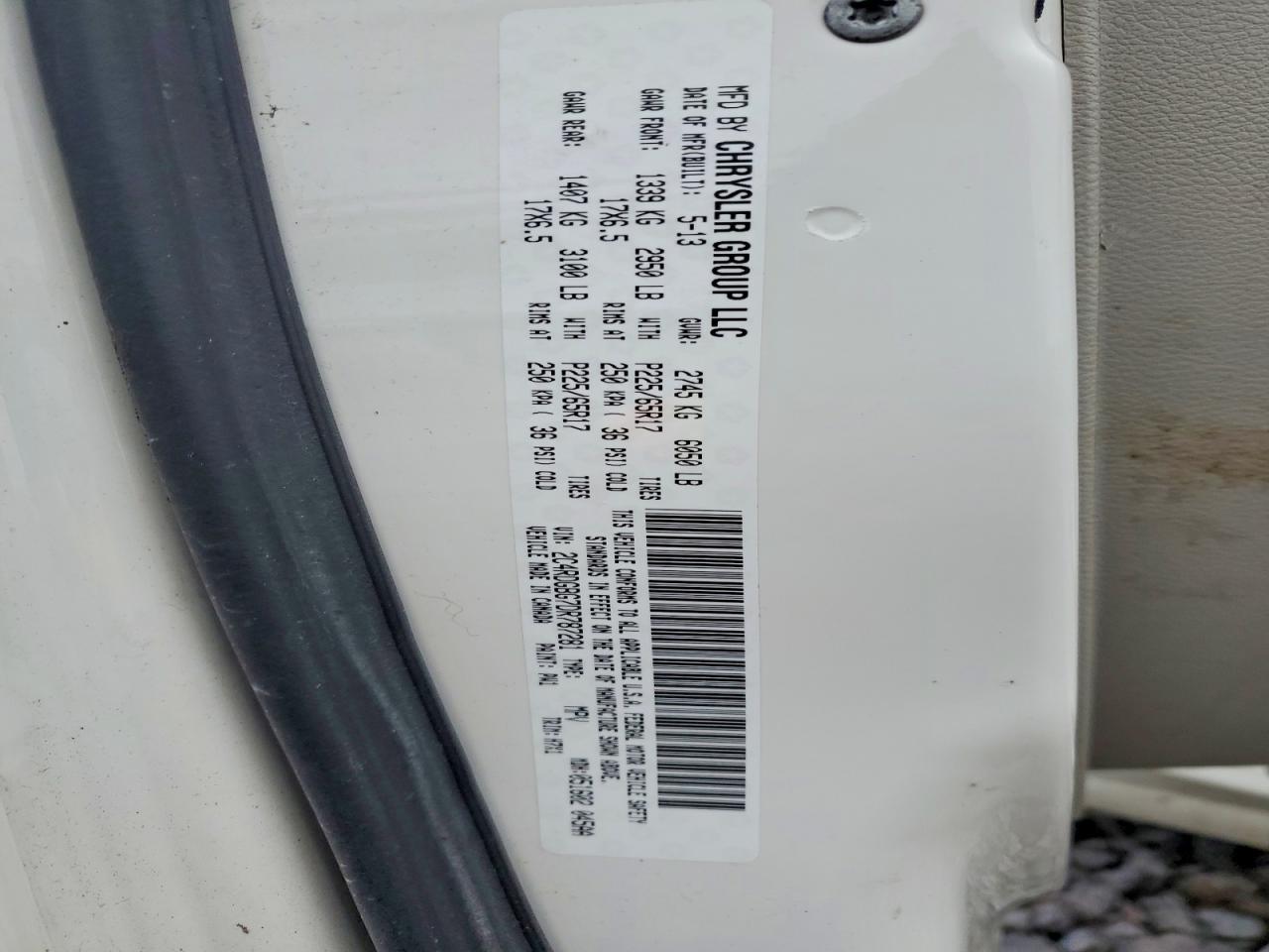 2013 DODGE GRAND CARAVAN