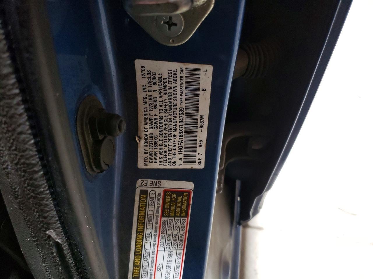 2007 HONDA CIVIC
