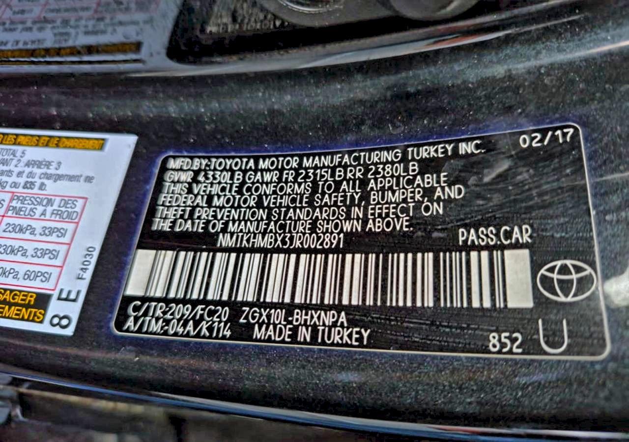 2018 TOYOTA C-HR