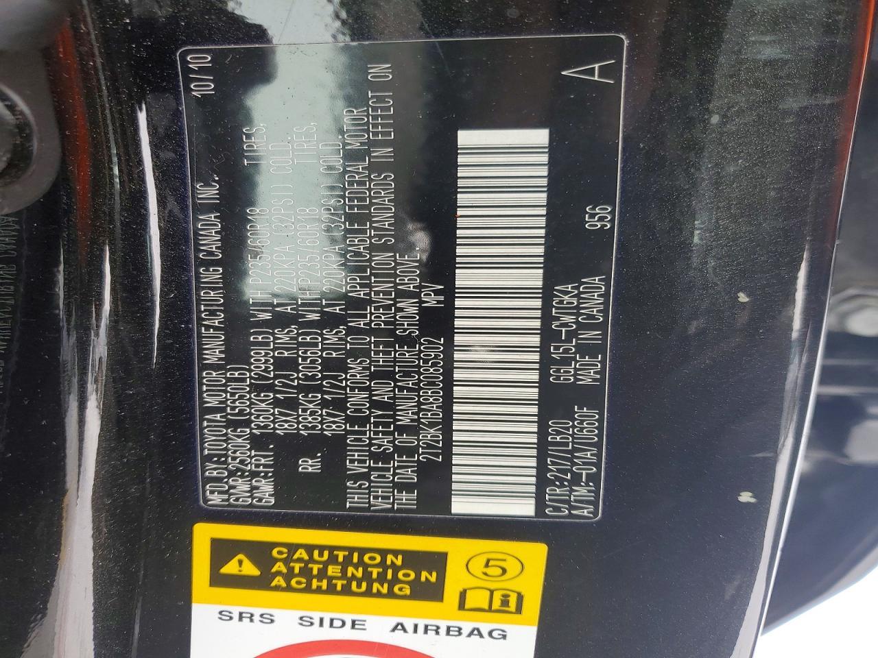 2011 LEXUS RX 350