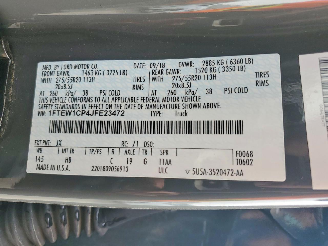 2018 FORD F-150