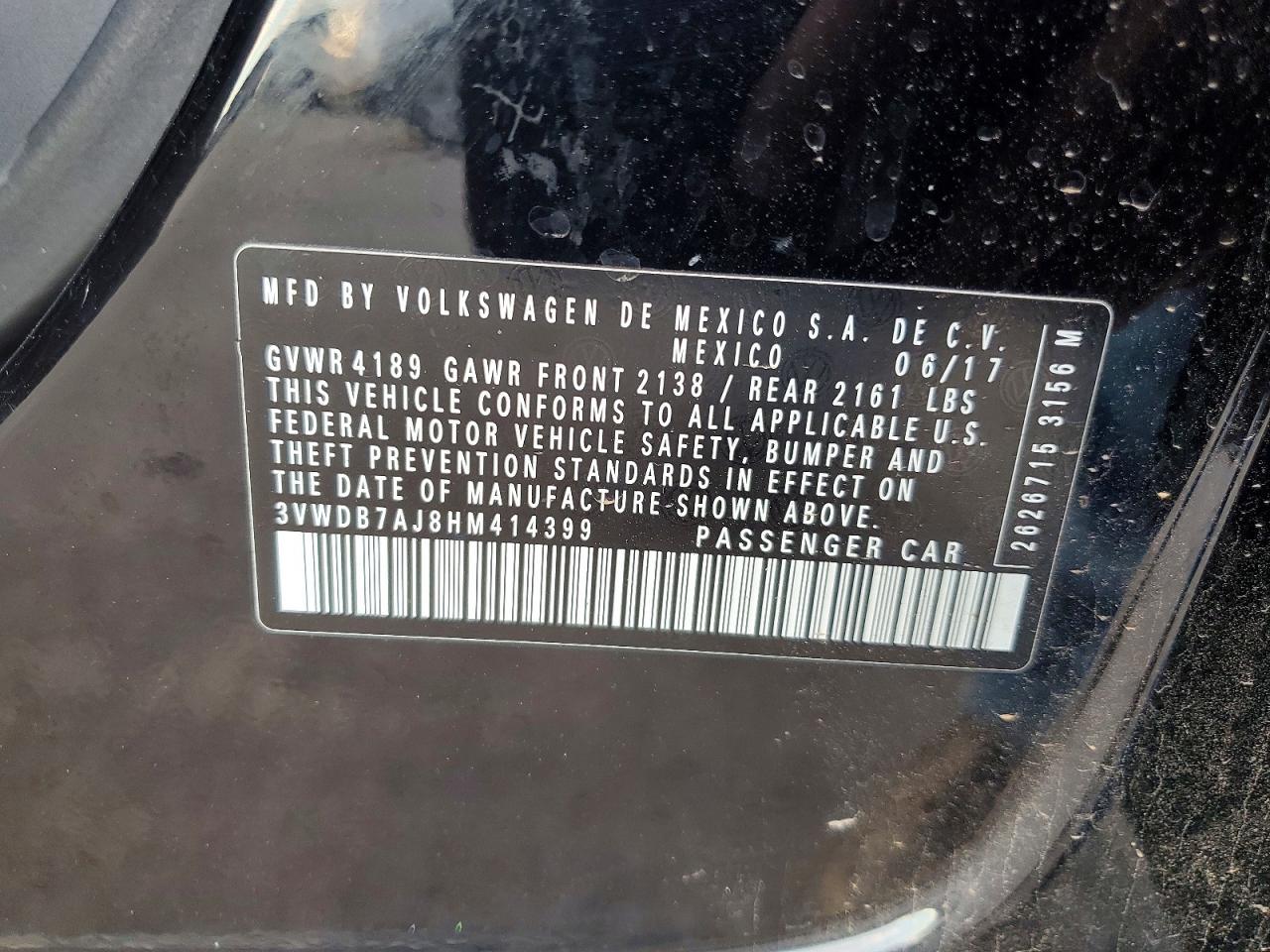 2017 VOLKSWAGEN JETTA