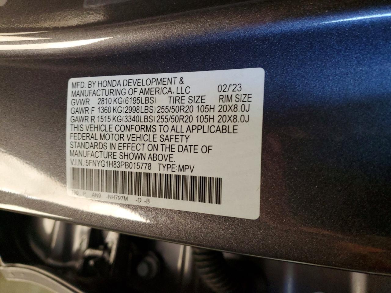 2023 HONDA PILOT