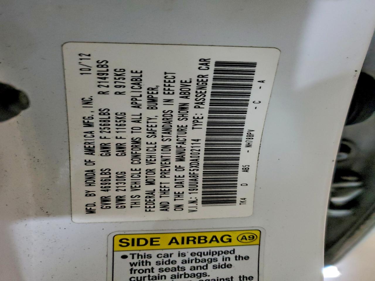 2013 ACURA TL
