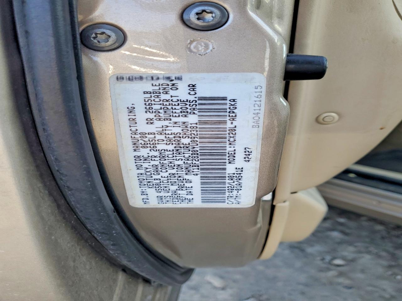 2000 TOYOTA Avalon