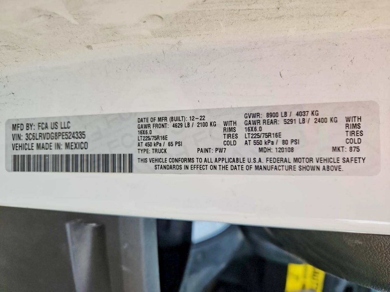 2023 RAM ProMaster 2500