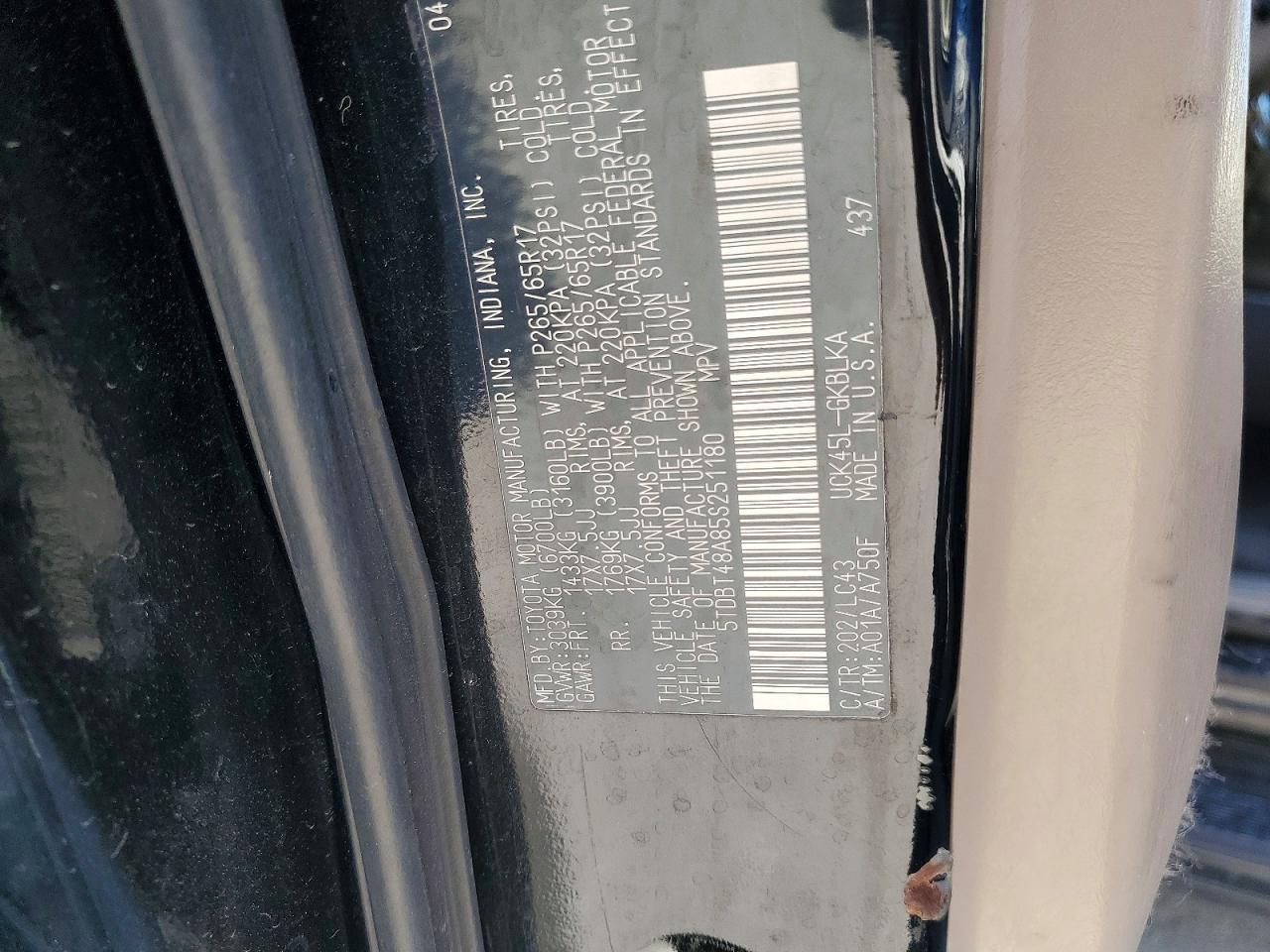 2005 TOYOTA Sequoia