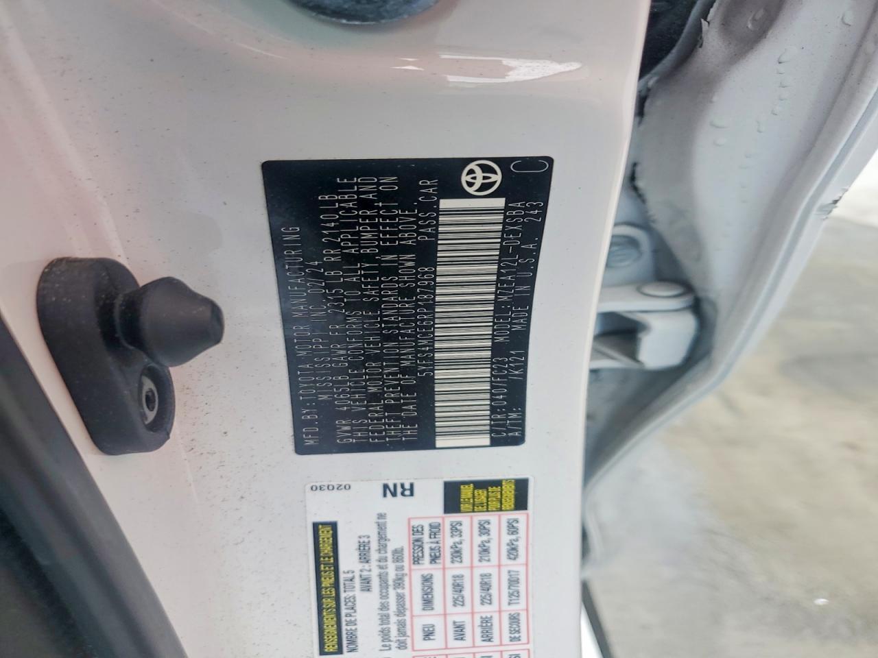 2024 TOYOTA COROLLA
