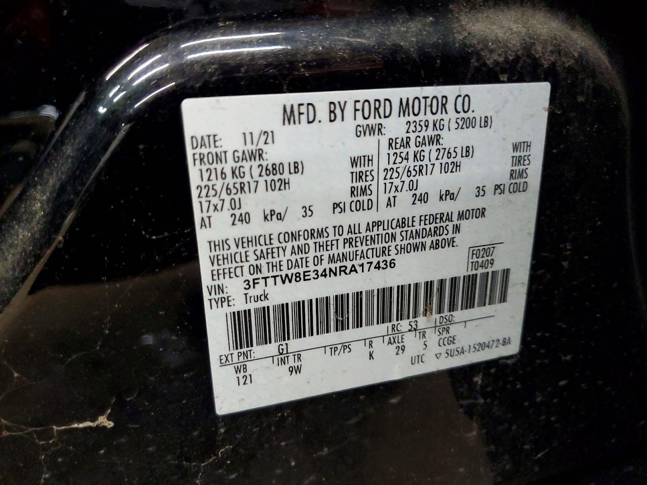 2022 FORD Maverick
