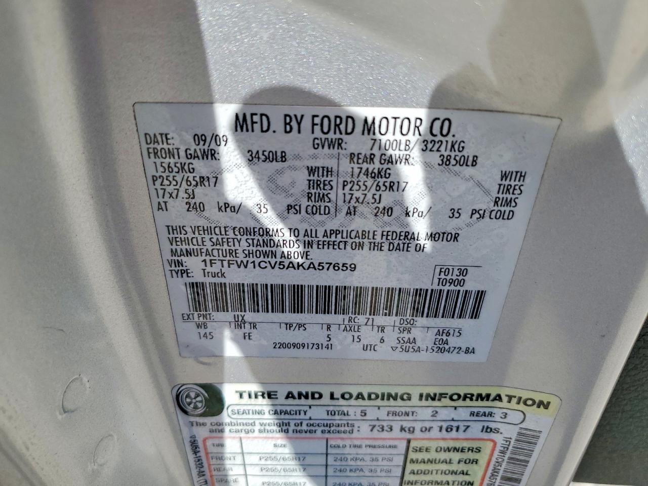 2010 FORD F-150