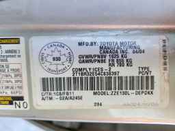 2004 TOYOTA COROLLA