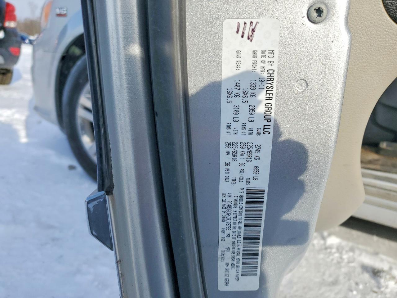 2012 DODGE GRAND CARAVAN