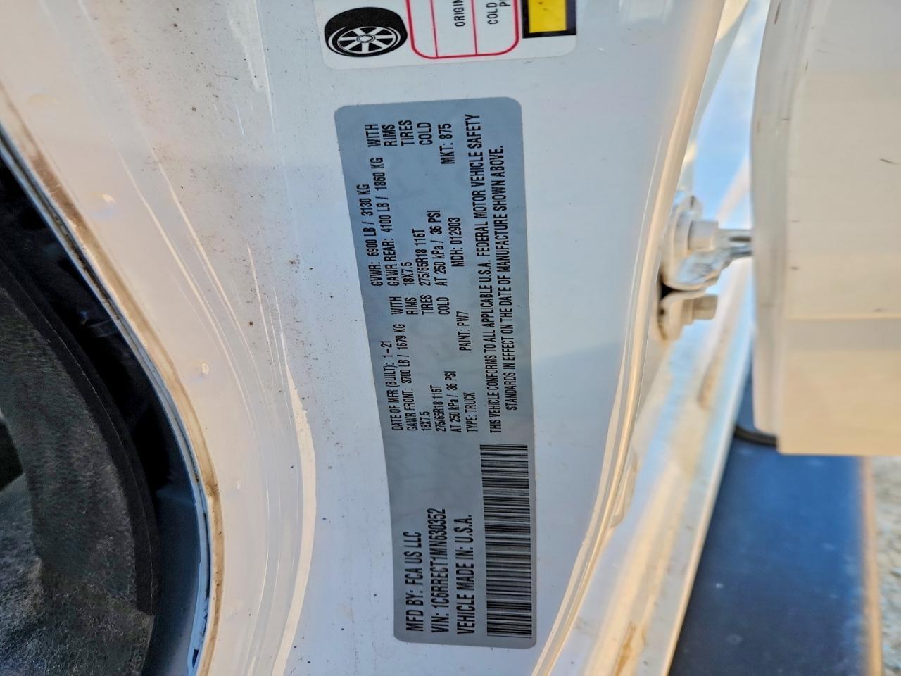 2021 RAM 1500