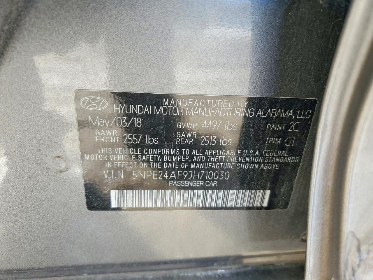 2018 HYUNDAI SONATA