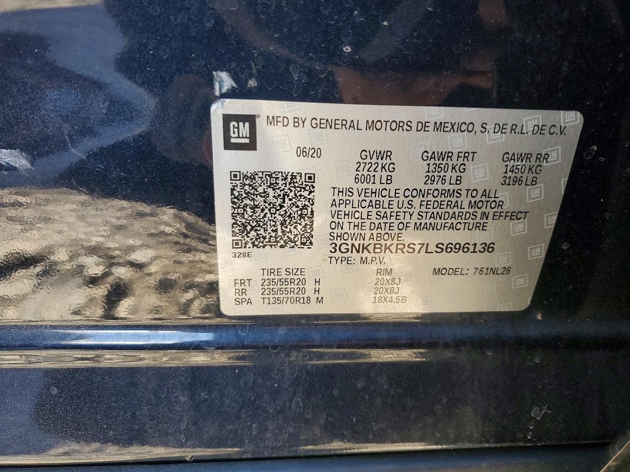 2020 CHEVROLET BLAZER