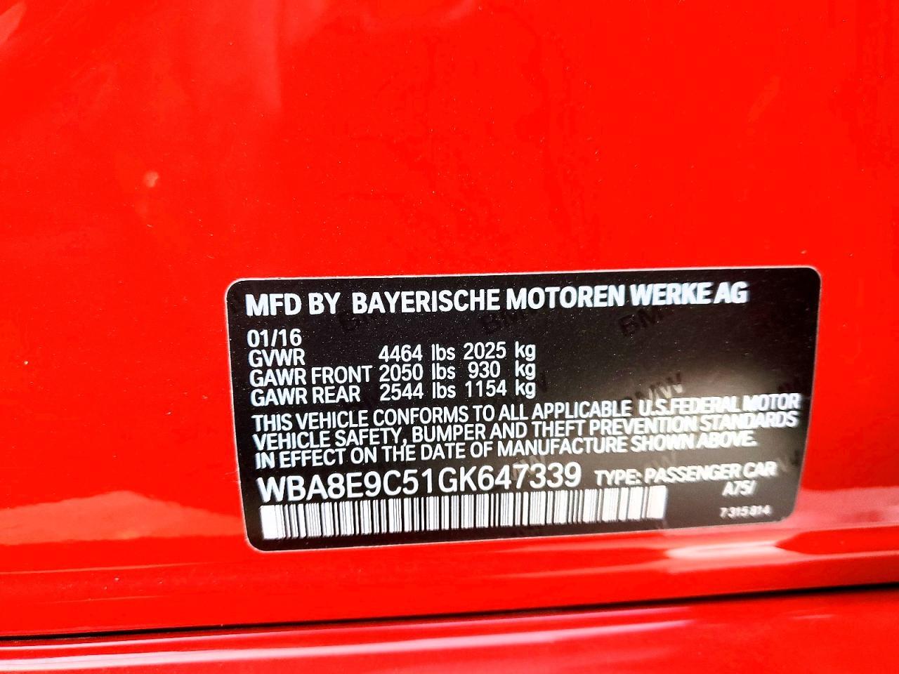 2016 BMW 3 SERIES