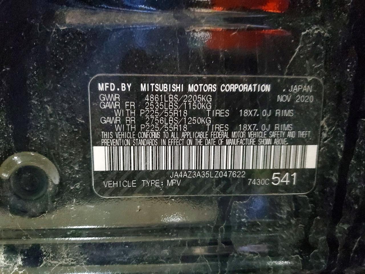 2020 MITSUBISHI outlander