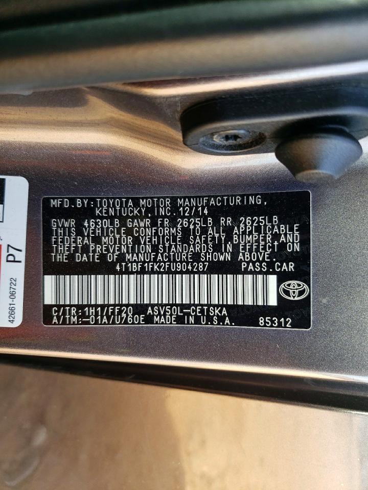 2015 TOYOTA CAMRY