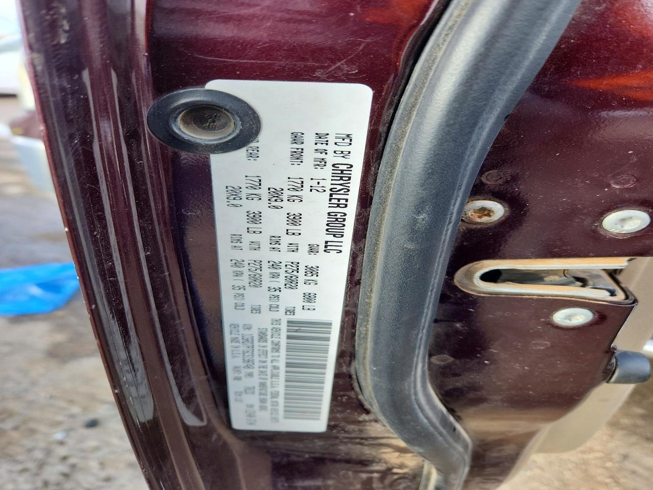 2012 DODGE RAM 1500