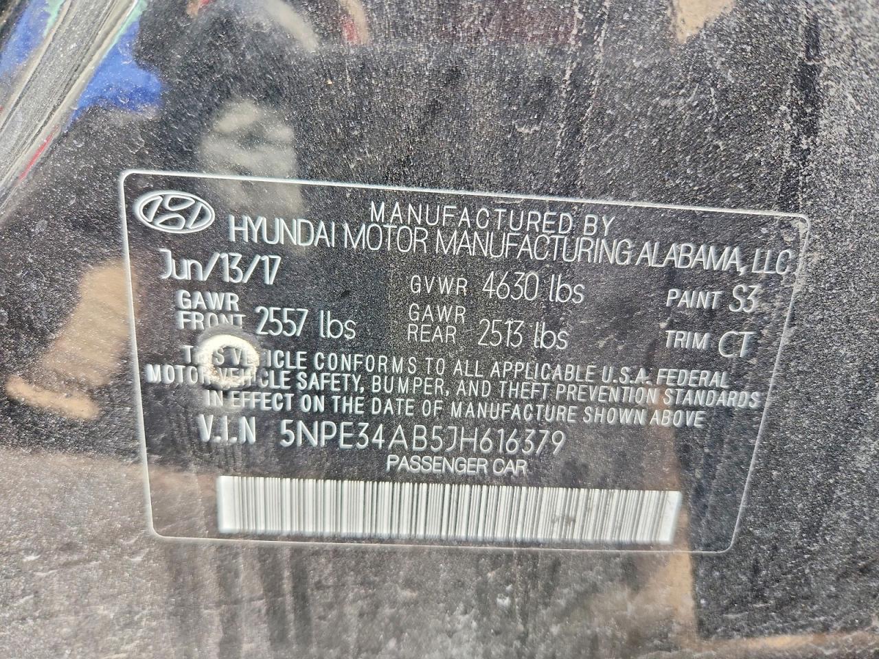 2018 HYUNDAI SONATA