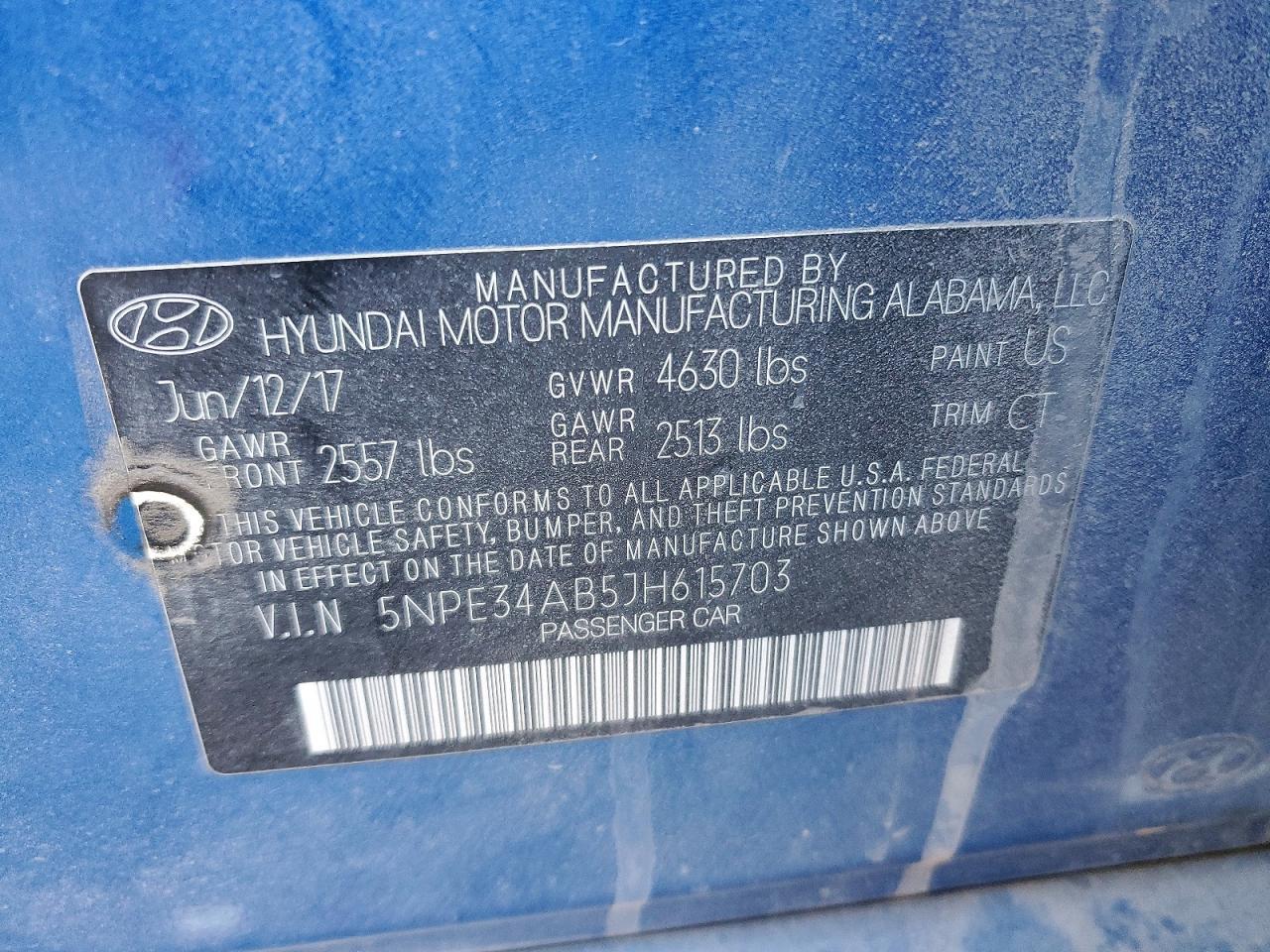 2018 HYUNDAI SONATA