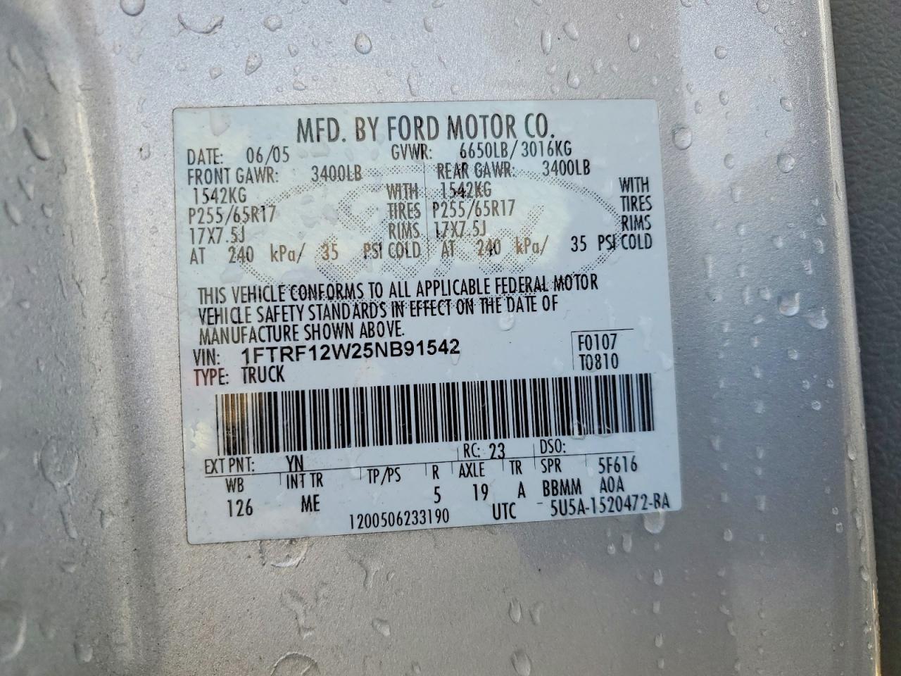 2005 FORD F-150
