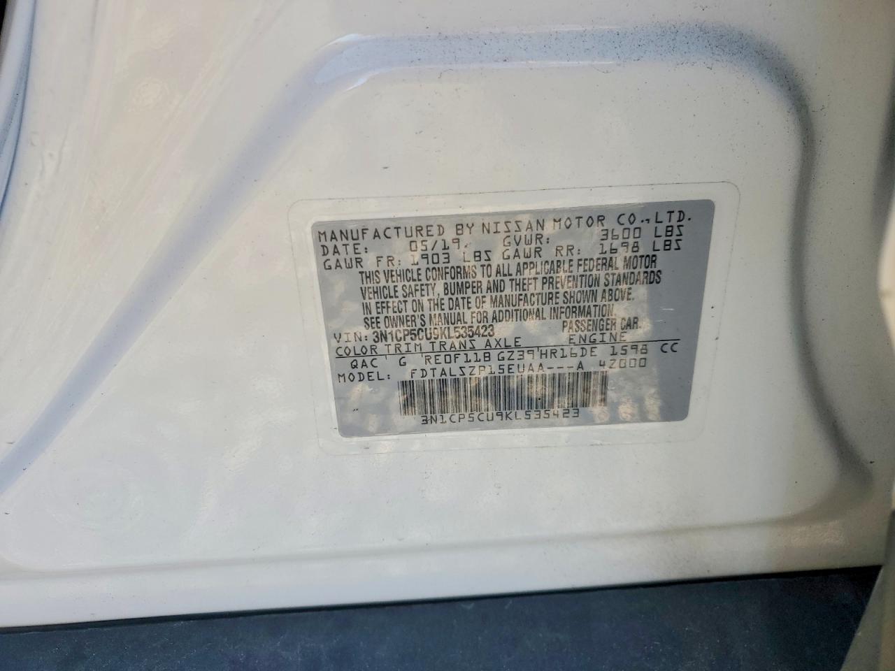 2019 NISSAN KICKS