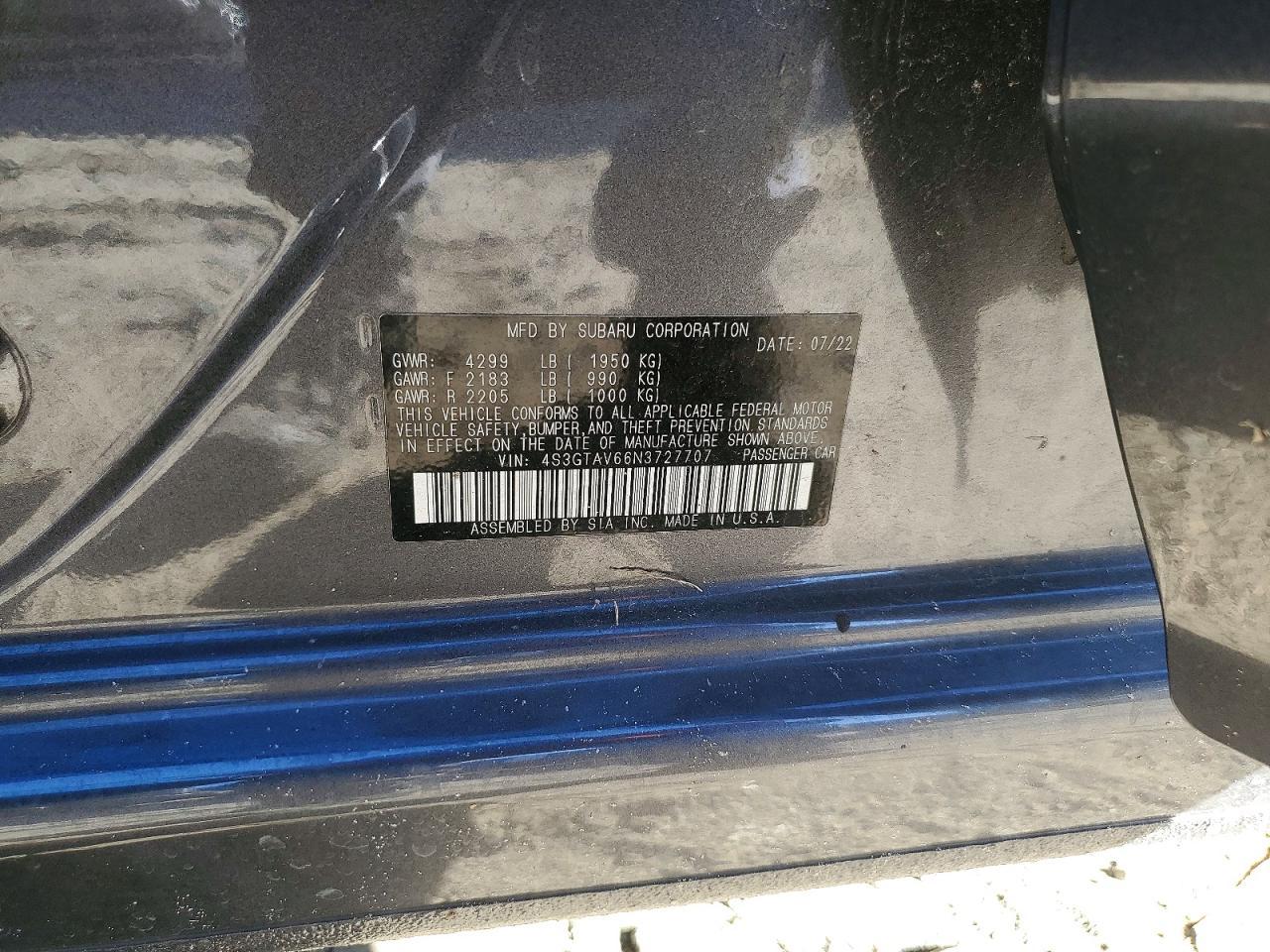 2022 SUBARU IMPREZA