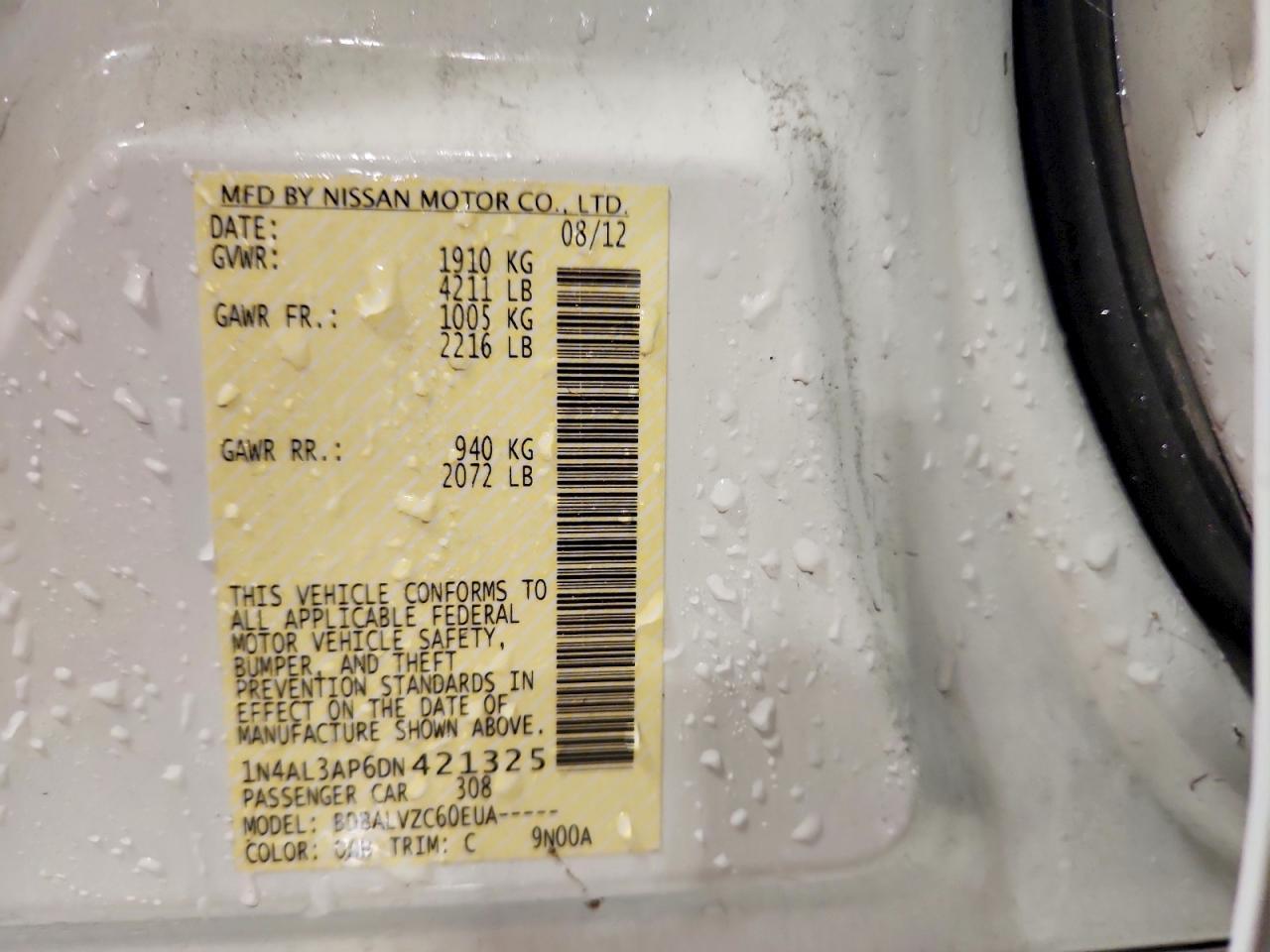 2013 NISSAN ALTIMA