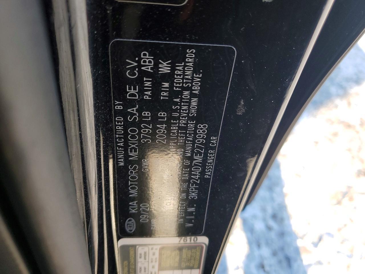 2021 KIA FORTE