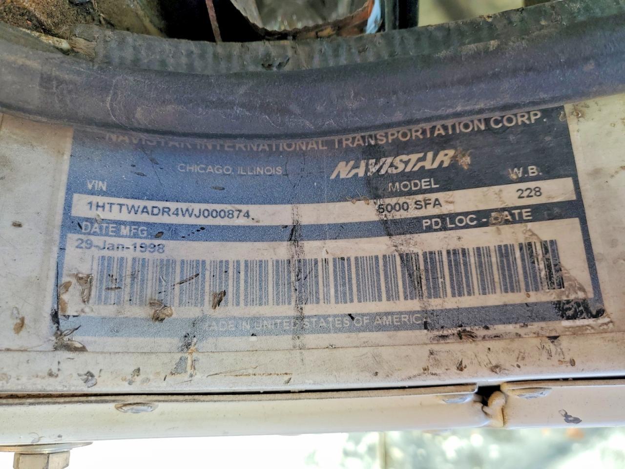 1998 INTERNATIONAL 5070