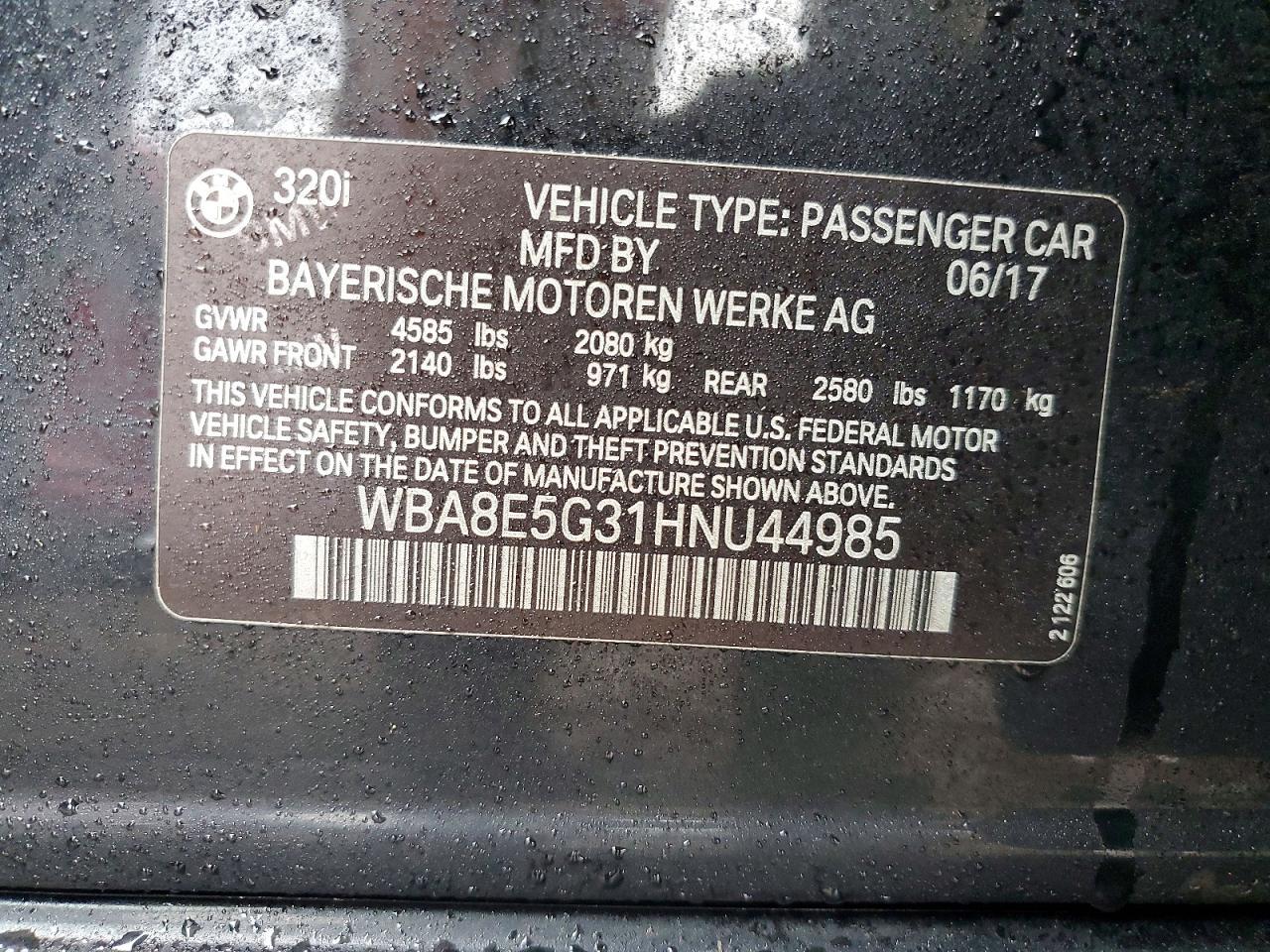 2017 BMW 3 SERIES